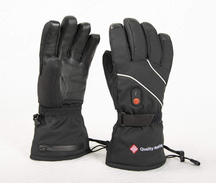 verwarmde leren handschoenen - 3 warmtestanden